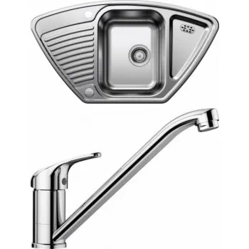 Nerezový dřez Blanco Set 06-A 25 Tipo 9 E Přírodní lesk + Daras Chrom