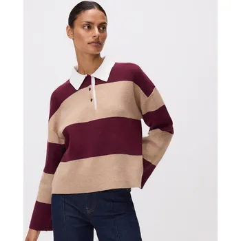 Dámský svetr Reserved - Pruhovaný polokošilový svetr - vícebarevná - 063GH-MLC - 063GH-MLC-L