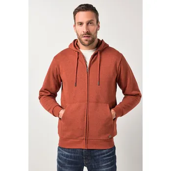 Pánská větrovka JP1880, Plus size Bunda s kapucí JP1880, tepláková, zip, klokaní kapsa, do 8XL pro plnoštíhlé nadměrná velikost, 843109330-1456, červený, 7XL, Plus size oblečení, Oblečení pro vysoké muže, Nadměrné velikosti, Oblečení pro plnoštíhlé.