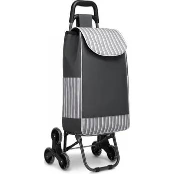 Kono EQ2259 Nákupní vozík na kolečkách Šedá 54cm 31L