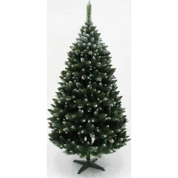 Vánoční stromek Vánoční stromek Borovice diamantová se stříbrnými třpytkami 220 cm