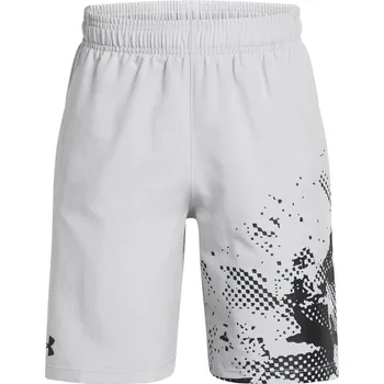 Chlapecké kraťasy Dětské sportovní kraťasy Under Armour TECH WOVEN GRAPHIC SHORTS K šedé 1390018-011 - YXL | UK 11,5 | US 12,5