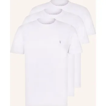 Pánské tričko Allsaints Pánská Sada 3 Triček Brace Ss, bílá, S
