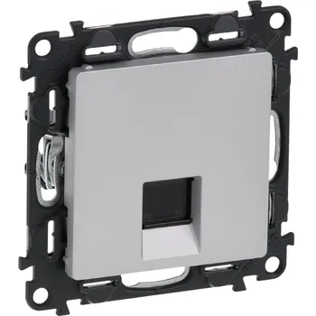 Elektrická zásuvka LEG VALENA LIFE 753340 ZÁSUVKA DAT. 1XRJ45 C5E UTP LCS, HLINÍK