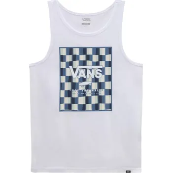 Pánské tílko pánské tričko VANS MN PRINT BOX TANK, WHITE/PALE AQUA - XL