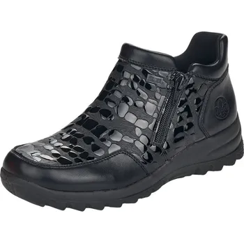 Dámské kozačky Dámská zimní kožená obuv RIEKER DZ L7182-00 černá 38