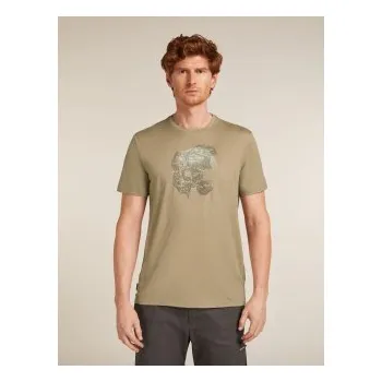 Icebreaker Mens 150 Tech Lite SS Tee Ruapehu Round, Flagstone