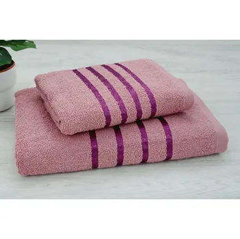 Set ručníku a osušky NARMI růžový