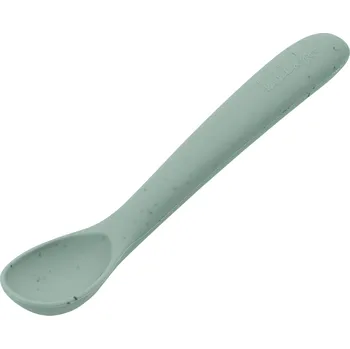 Příbor KikkaBoo Lžička Platinum Silicone Sage