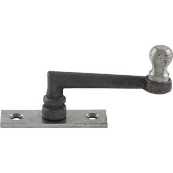 Okenní klika Okenní obrtlík železný na hranaté podložce, 15 mm, litá mosaz černá