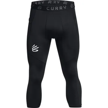 Pánské legíny Pánské kompresní 3/4 legíny Under Armour CURRY BRAND 3/4 LEGGINGS černé 1379828-003 - L | UK 7,5 | US 10