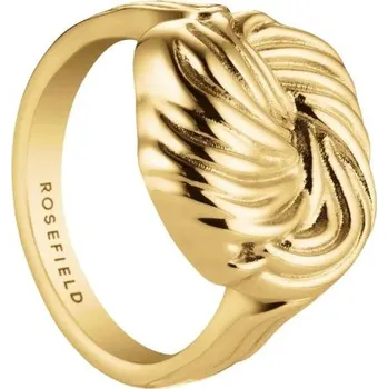 Prsten Rosefield Luxusní pozlacený prsten Uzel Statement JRSK 50 mm + 2 měsíce na vrácení zboží