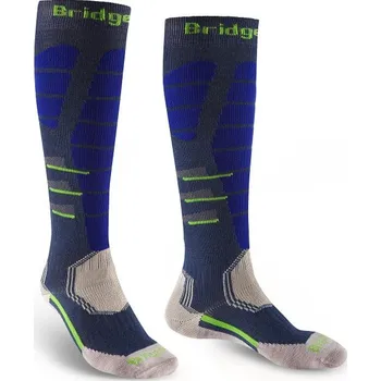 Pánské ponožky Bridgedale Ski Easy On Denim / Blue M (40-43 EU)