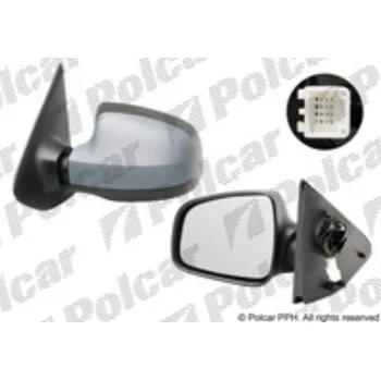Auto zrcátko Zpětné zrcátko DACIA LOGAN SANDERO - el.