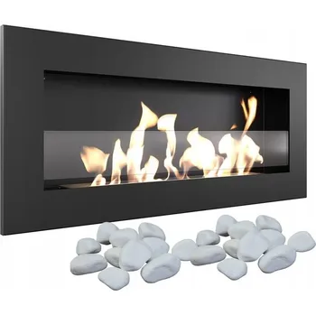 Krbová kamna Černý set DELTA2 SLIM se sklem DÁRKY DELTA/2/CZ/SLIM/SZ/PAL/KAM