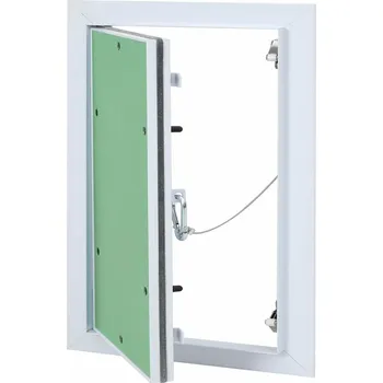 Plot vidaXL Přístupový panel Zelená a stříbrná 25 x 35 cm [4018453]