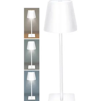 Stojací lampa Solight LED nabíjecí lampička Lucca, 120lm, změna CCT, stmívání, bílá