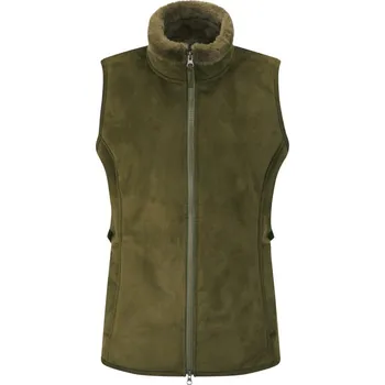 Dámská vesta ALAN PAINE - Surrey vesta dámská s kožešinovou podšívkou Olive Zelená 46
