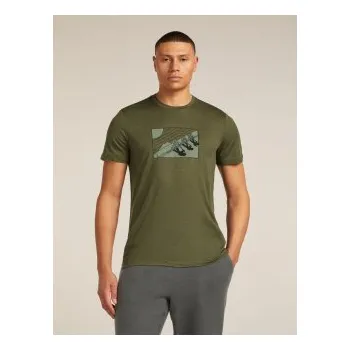 Icebreaker Mens 150 Tech Lite SS Tee In The Wild, Loden