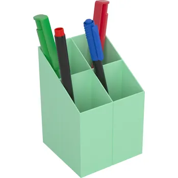 Stojánek na psací potřeby ICO QUADRATE pastelově zelený