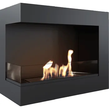 Krbová kamna Biokrb ROHOVÝ DELTA 600 levém se sklem, TÜV DELTA/L/600/TUV/PRZESZKLENIE