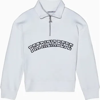 Chlapecká mikina Dětská bavlněná mikina Patrizia Pepe J315 7M0931 bílá 00X, vel. 168