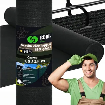 zahradní zástěna Real Home Stínící maskovací síť 1,5x25m 180g 95% UV plot Cover Mat