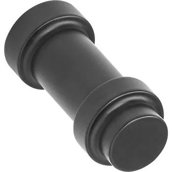 Nábytkové kování Nábytková knopka Pillar o 11,4 mm, zinkový tlakový odlitek, černý mat