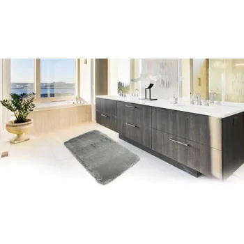 Koupelnová předložka Koupelnová předložka RABBIT NEW Dark grey BARVA: Šedá, ROZMĚR: 40x50 cm