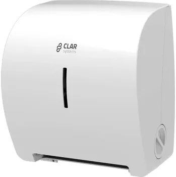 Zásobník na papírové ručníky Clar systems Zásobník Autocut na papírové ručníky v roli, bílý