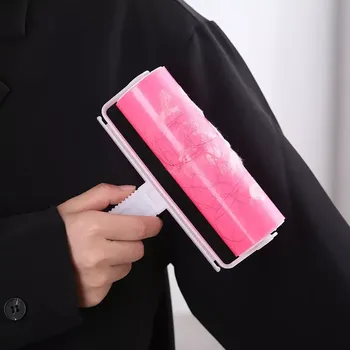 mop Omyvatelný váleček na chlupy růžový L (LPL2)