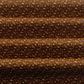 Folie na čokoládu Noty žluté