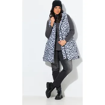 Pánská vesta Ulla Popken, Plus size HYPRAR dlouhá prošívaná vesta, květy, vodoodpudivá, recyklovaný materiál pro plnoštíhlé nadměrná velikost, 838435200-1131, bílý, 54/56, Nadměrné velikosti, Plus size oblečení, Oblečení pro boubelky, Oblečení pro baculky, Oblečení pr