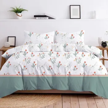 Povlečení Oboustranné ložní prádlo z prémiové bavlny s květinovým motivem Šířka: 160 cm | Délka: 200 cm