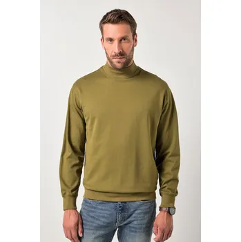 Pánská mikina JP1880, Plus size Mikina JP1880, stojáček, hladká teplákovina, do 8XL pro plnoštíhlé nadměrná velikost, 841706641-1455, zelený, 6XL, Plus size oblečení, Oblečení pro vysoké muže, Nadměrné velikosti, Oblečení pro plnoštíhlé.