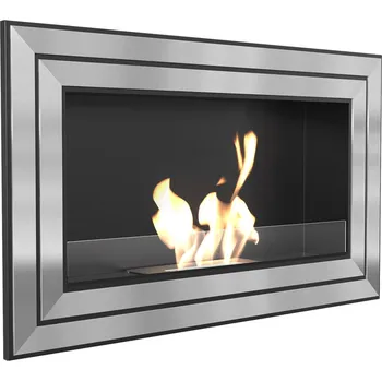 Krbová kamna Biokrb závěsný JULIET 1100, sklo, šedá, TÜV JULIET/1100/TUV/PRZESZKLENIE