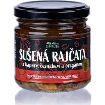 Sušená zelenina The Pelikans Sušená rajčata v extra panenském olivovém oleji 170 g