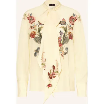 Dámská halenka Etro Dámská Hedvábná Halenka S Vázačkou, tmavě žlutá / světle...