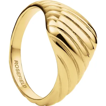 Prsten Rosefield Rýhovaný pozlacený prsten JRRR 56 mm + 2 měsíce na vrácení zboží