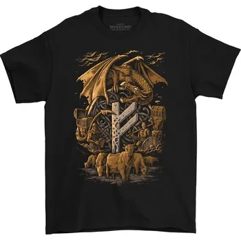 Pánské tričko Drakkaria FEHU, pánské tričko barevné