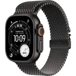 Apple Watch 49/46/45/44mm milánský tah z černého titanu malý