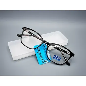 Brýle na čtení Čtecí dioptrické brýle JingGlass SLIM CB02, plastové, +2,5 dioptrie, unisex, s pouzdrem (dioptrické brýle +2.50 | čtecí brýle | brýle na čtení | JingGlass SLIM | JingGlass CB02 | brýle s pouzdrem | čtecí brýle | unisex čtecí brýle | lehké brýle na čtení |