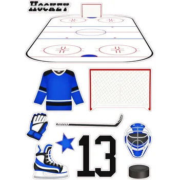 Jedlá dekorace na dort HOKEJ_128 Materiál: Jedlý papír