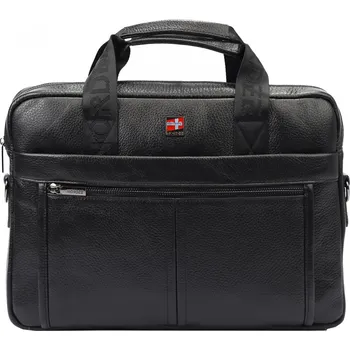 Giorgio Pánská kožená taška přes rameno Norman černá