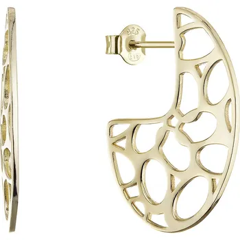 Náušnice Pozlacené náušnice s moderním vzorem 61171