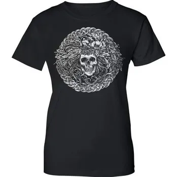 Dámské tričko Naav LADY DEATH, dámské tričko černé, druidská kolekce