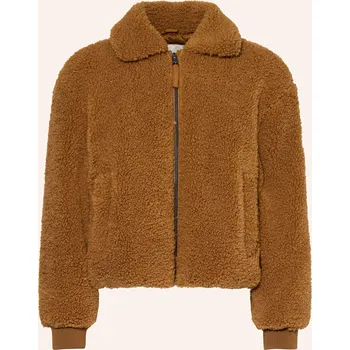 Dámský kabát Garcia Dívčí Plyšová Bunda, koňaková, 152
