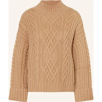 Dámský svetr Marc Cain Dámský Oversized Svetr S Kašmírem, světle hnědá, 38