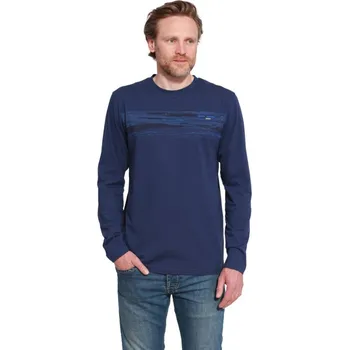 Pánské tričko Tričko dlouhý rukáv BEHAC kobalt M