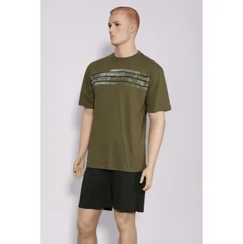 Dámské pyžamo Pyžamo krátké ZOLAB tmavá khaki M